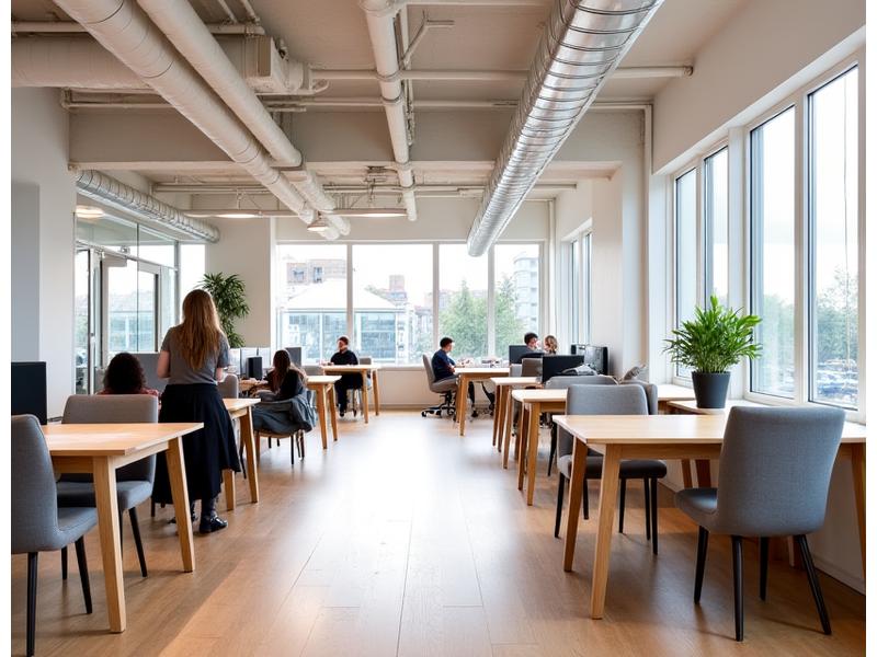 Intérieur lumineux et moderne d'un espace de bureau dynamique, Clé de Voûte