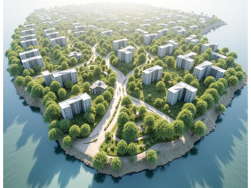 Vue aérienne d'un plan d'aménagement urbain, symbolisant l'harmonisation de l'espace, Clé de Voûte