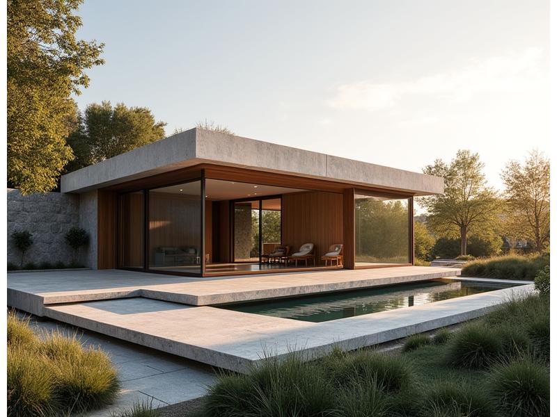 Villa contemporaine avec grandes baies vitrées et intégration paysagère, Clé de Voûte